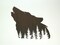 Wolf Laser Cut Metal Wall Art Hanging Forest Room Decor Lodge Decoration